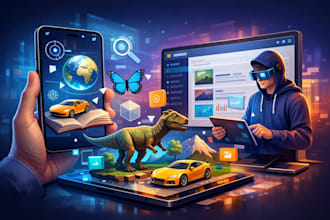 build an ar image recognition app with web based admin panel