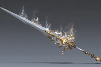 create weapon concept art for you