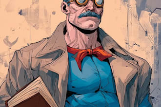 draw comic book, manga , web comic and illustration