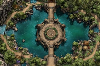 create a high quality battle map for your fantasy rpg game