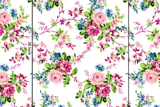 design professional seamless patterns for textile and fabric in 300 dpi