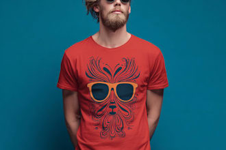 do beautiful cute funny cartoon t shirt design