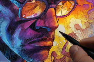 draw comic book illustration comic book