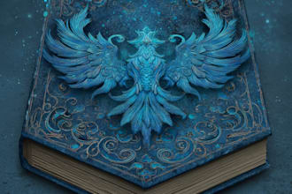 make a fantasy book novel series logo design