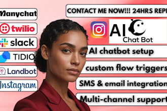 create a smart ai chatbot using manychat landbot twilio tidio
