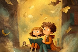 children story book illustration children story