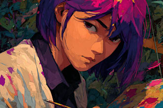 create anime art funart