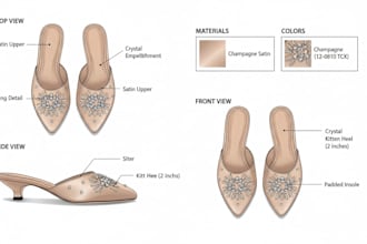 design footwear with tech pack for your brand