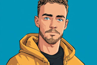 design vector cartoon portrait