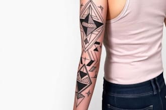 create a full sleeve tattoo
