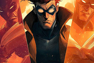 comic book illustration superhero comic cover storyboard