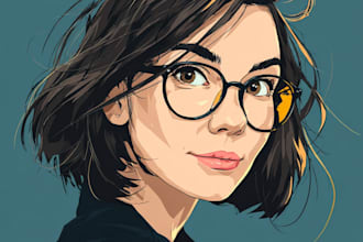 draw gta style vector cartoon portrait from