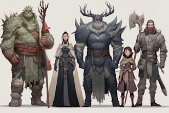 draw your dungeons and dragons character