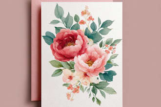 design watercolor wedding venue, save the date, invitation