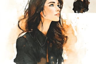 create a beautiful watercolor illustration for you
