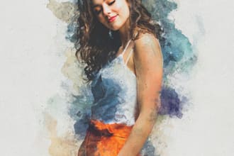give a watercolor effect to your photos in photoshop
