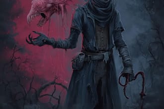 illustrate horror fantasy characters with cinematic detail