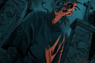 illustrate creepy fantasy horror characters for books  games