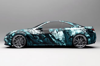 car wrap design and vehicle wrap design