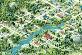 design unique vector map illustration or street map