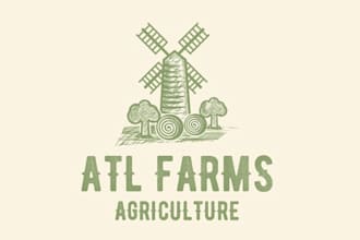design custom lawn care, agriculture and landscape logo