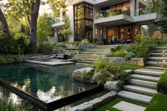 create photorealistic outdoor renders, landscape design