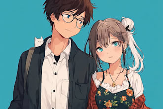 draw a anime character ar or anime couple character