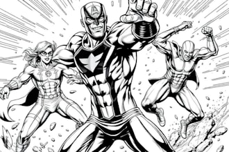 draw your very own superhero or villain in marvel style