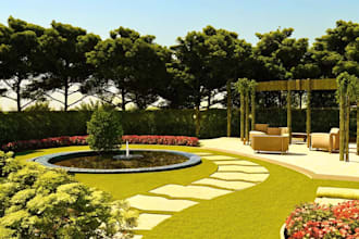 do landscape designing home garden high quality renderings