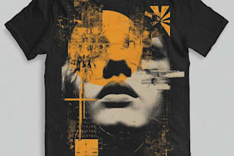 create a custom graphic streetwear t shirt design