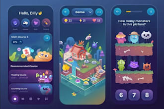 develop a kids learning app for math, reading, and phonics