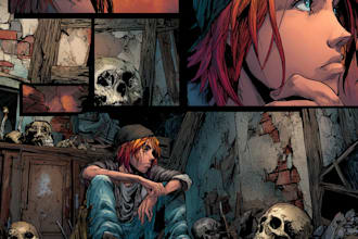 draw western style comic book