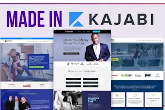 german online course membership kajabi sales page website design thinkific podia