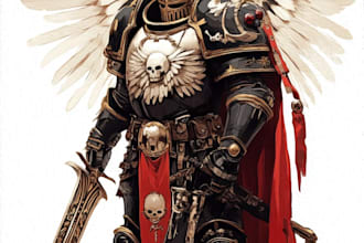 draw a warhammer 40k art and illustration