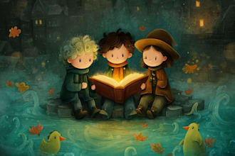 illustrate children story book illustration