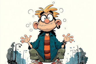 amazing comic cartoon character