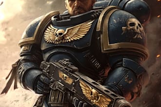 create warhammer 40k art