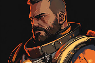 draw warhammer 40k figures with old school