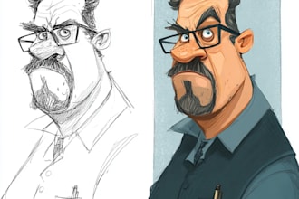 draw cartoons and caricatures