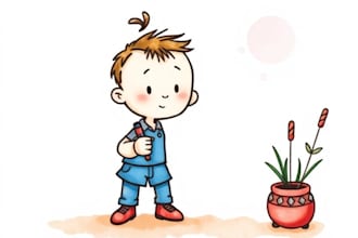 draw watercolor cartoon and illustration