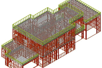do steel structure design, wood structure, steel detailing and analysis, tekla