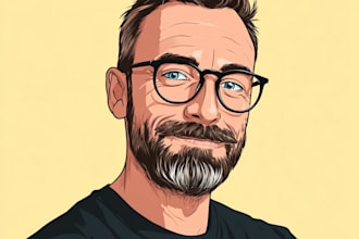 draw your photo into a realistic vector portrait
