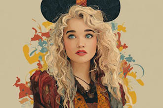 design a cartoon portrait in disney cartoon