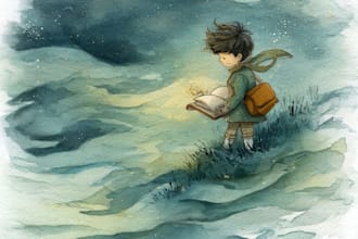 draw digital watercolor children book illustration