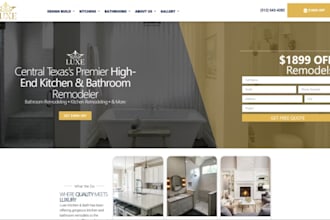build a custom home building website, remodelling contractors website