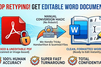 convert PDF and written notes to word, so you dont have to