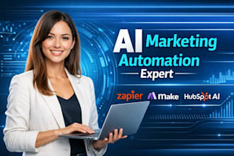automate your marketing using zapier, make and hubspot ai