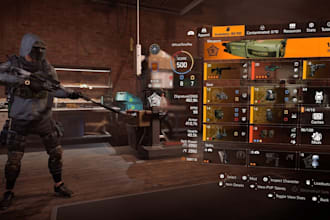 create professional game UI and hud designs for unity or unreal engine