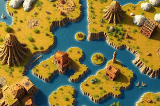 create a world map, tiles, assets for your game