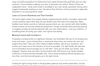 write senior care and nursing home content for families
